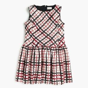 Jcrew girl modern licorice print dress size 6